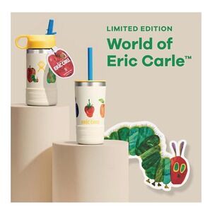 NWT Hydroflask Hungry Caterpillar Eric Clarke Kids 12 Oz Straw Lid Tumbler  LE